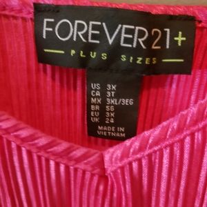 Hot pink Forever21 plus minidress